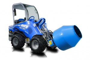 Multione-cement-mixer for mini loaders