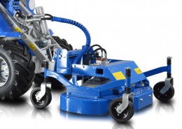 Mini excavator lawn mower