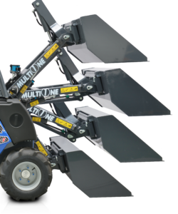 Self-levelling H-frame boom hotspot