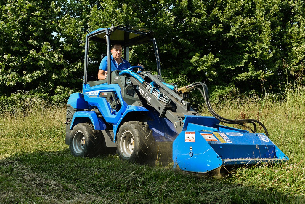 MultiOne mini loader 6 series with flail mower 1