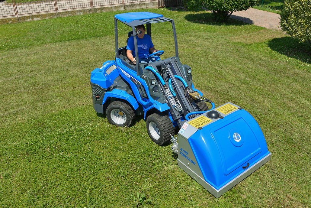 MultiOne mini loader 6 series with tornado lawn mower 1